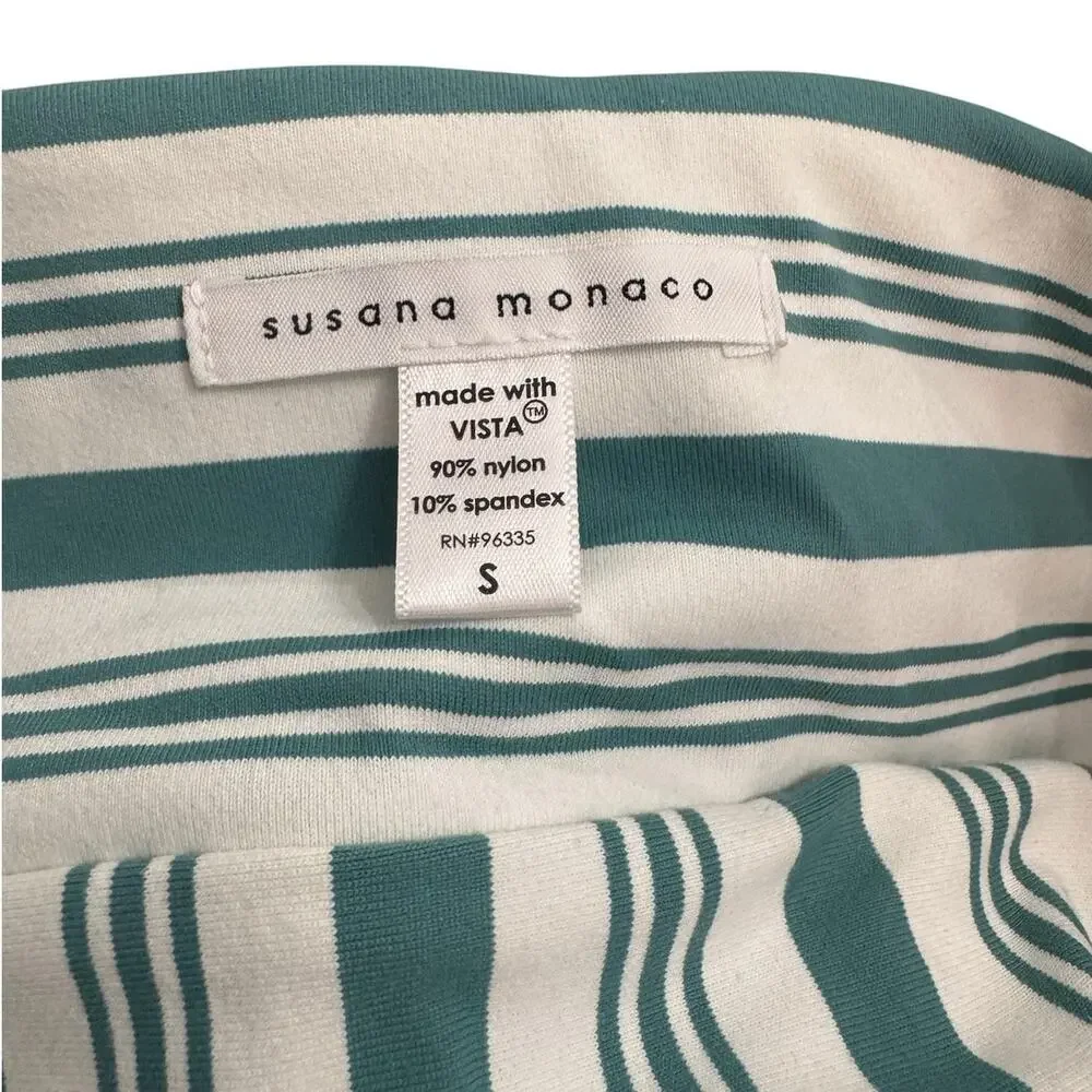 NWOT! Susana Monaco Swim Stripe V Wire One Piece - Size Small (MSRP 158)